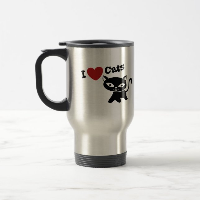 I love cats reisebecher (Links)