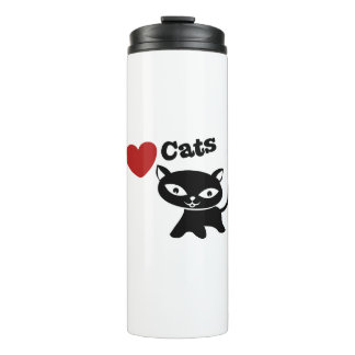 I love cats thermosbecher