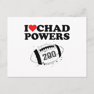 I love Chad Powers 200 American Football Undercove Feiertagspostkarte
