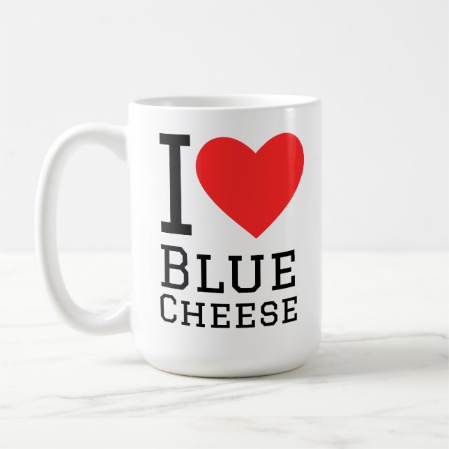 I love cheese blue kaffeetasse (Links)