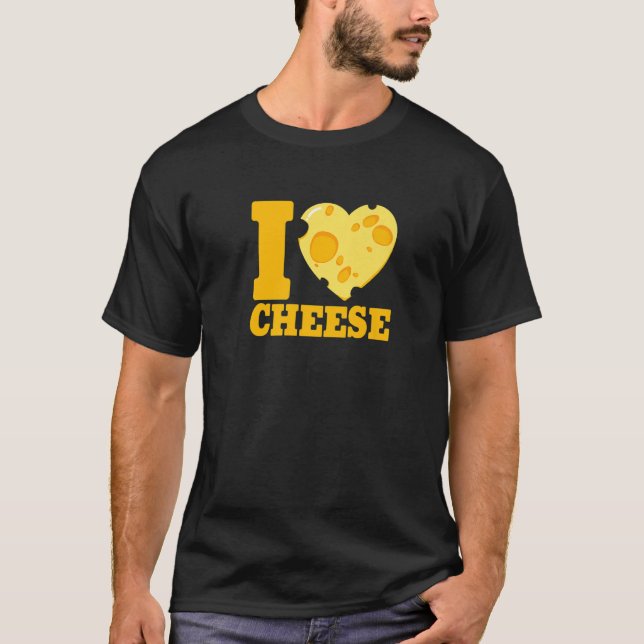 I love cheese heart Cheese 's day cheesy   2 T-Shirt (Vorderseite)
