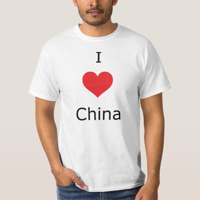i love China T-Shirt (Vorderseite)