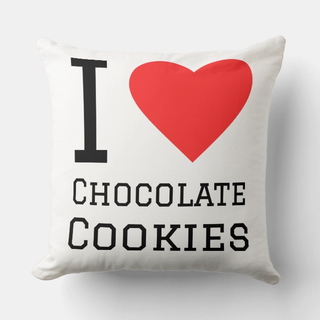 I love chocolate cookies kissen (Vorderseite)