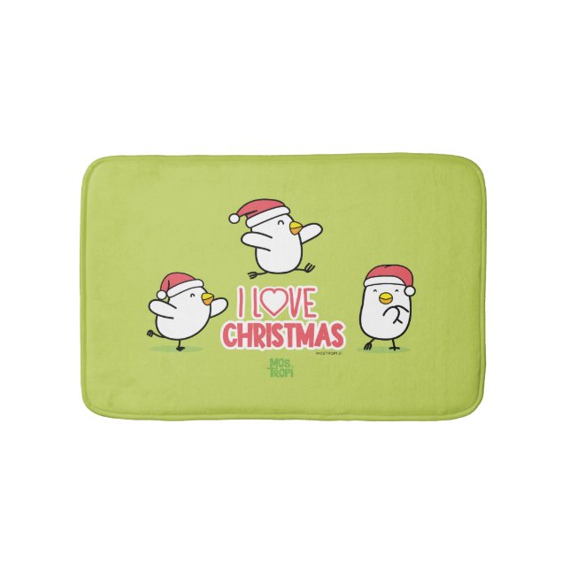 │I Love Christmas Badematte (Vorderseite)