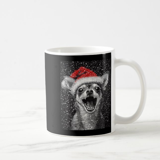 I Love Christmas Chihuahua  Kaffeetasse (Rechts)
