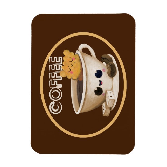 I love Coffee Magnet (Vertikal)