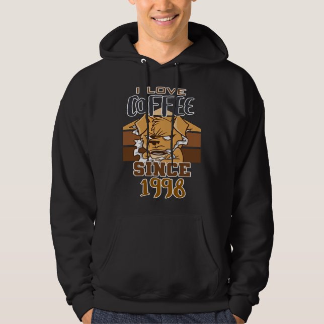 I love coffee since 1998 hoodie (Vorderseite)