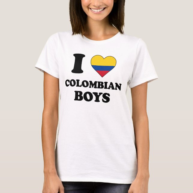 I love Colombian Boys T-Shirt (Vorderseite)