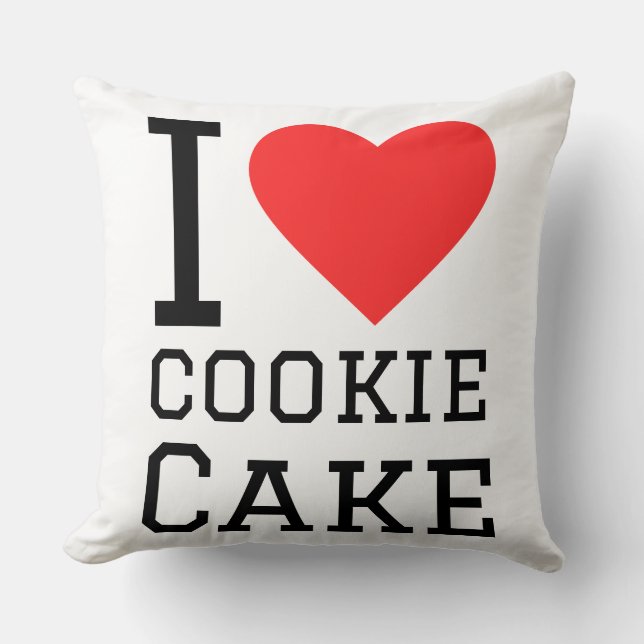 I love cookie cake  kissen (Vorderseite)