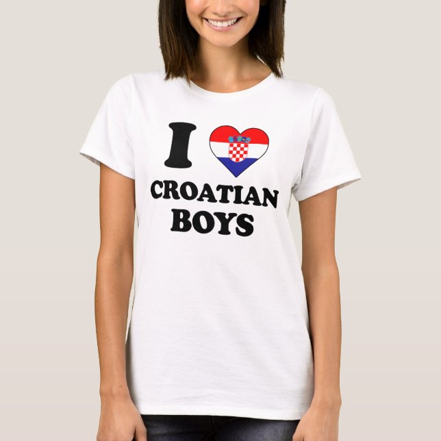 I love Croatian Boys T-Shirt (Vorderseite)