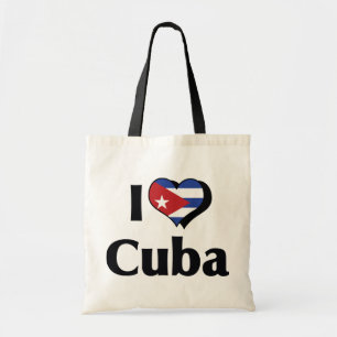 I Love Cuba Flag Tragetasche
