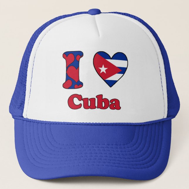 I love Cuba Truckerkappe (Vorderseite)