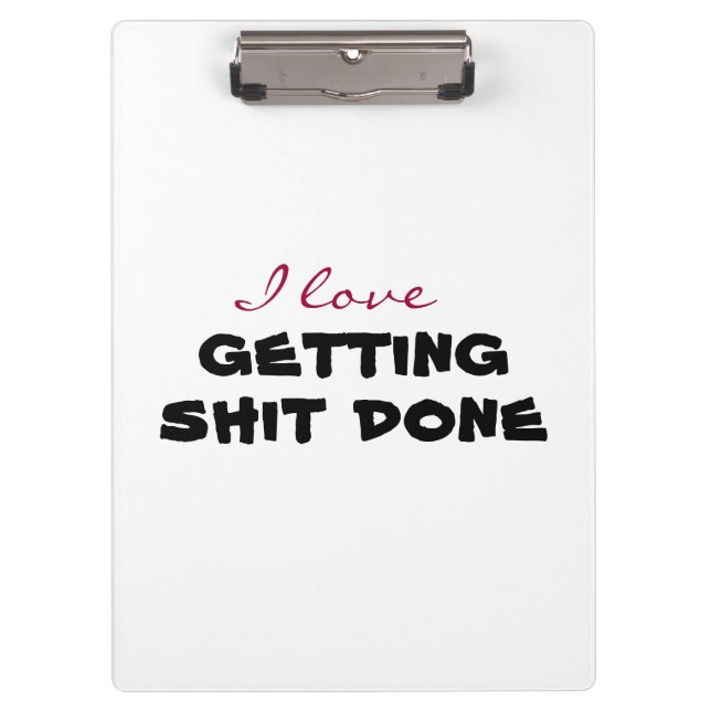 I love [customize] klemmbrett (Vorderseite)