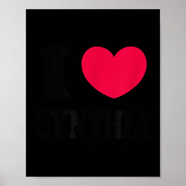 I Love Cynthia  Poster (Vorne)