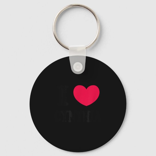 I Love Cynthia  Schlüsselanhänger (Vorderseite)