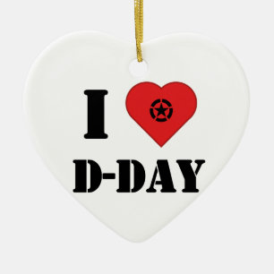 I love D-Day Keramikornament