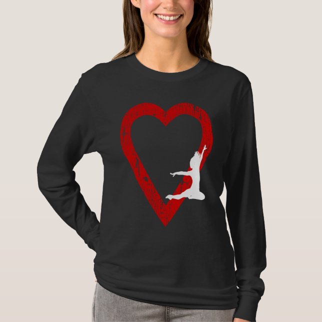 I Love Dance Valentine's Day for Girls and Dance T T-Shirt (Vorderseite)