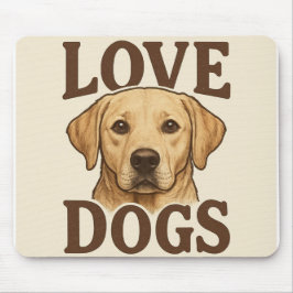 I Love Dogs Mouse Pad Mousepad