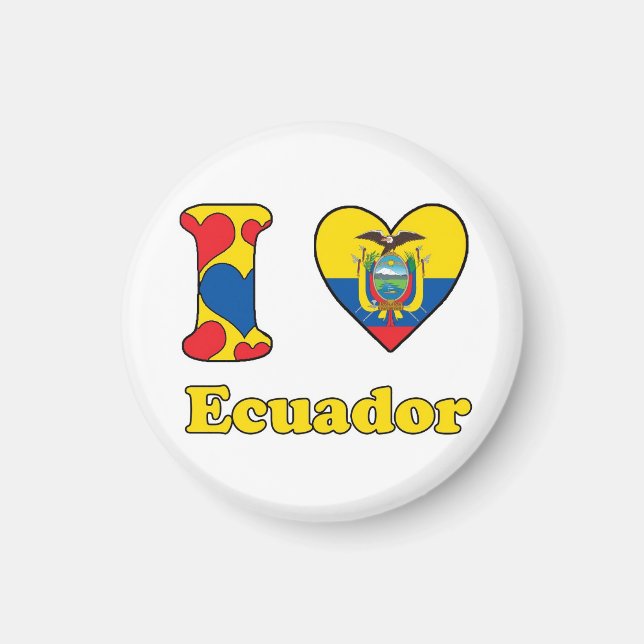 I love Ecuador Magnet (Vorne)