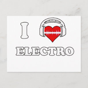 I Love Electro Postkarte