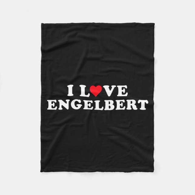 I Love Engelbert Girlfriend &amp; Boyfriend Engelb Fleecedecke (Vorderseite)
