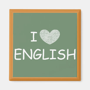 I Love English Magnet