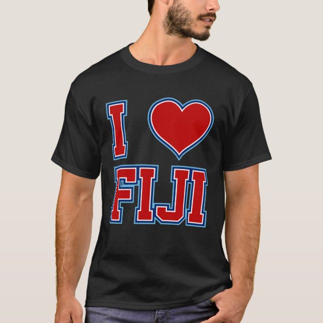 I Love Fiji T-Shirt (Vorderseite)