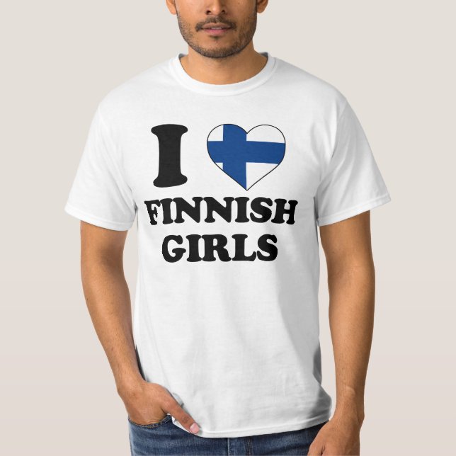 I love Finnish Girls T-Shirt (Vorderseite)