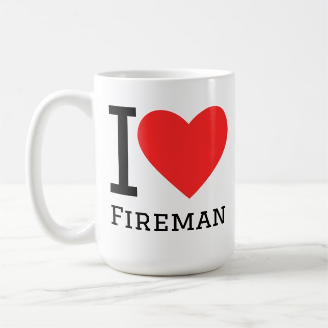 I love fireman  kaffeetasse (Links)