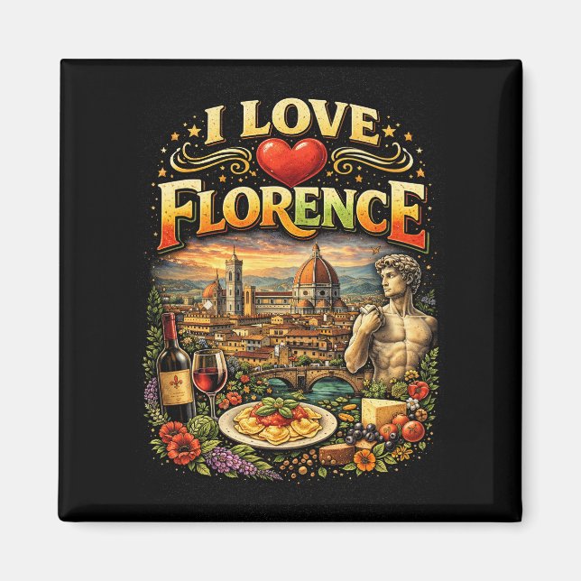 I Love Florence Magnet (Vorne)