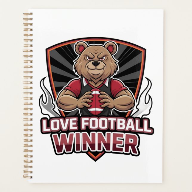 I love football  planer (Vorderseite)