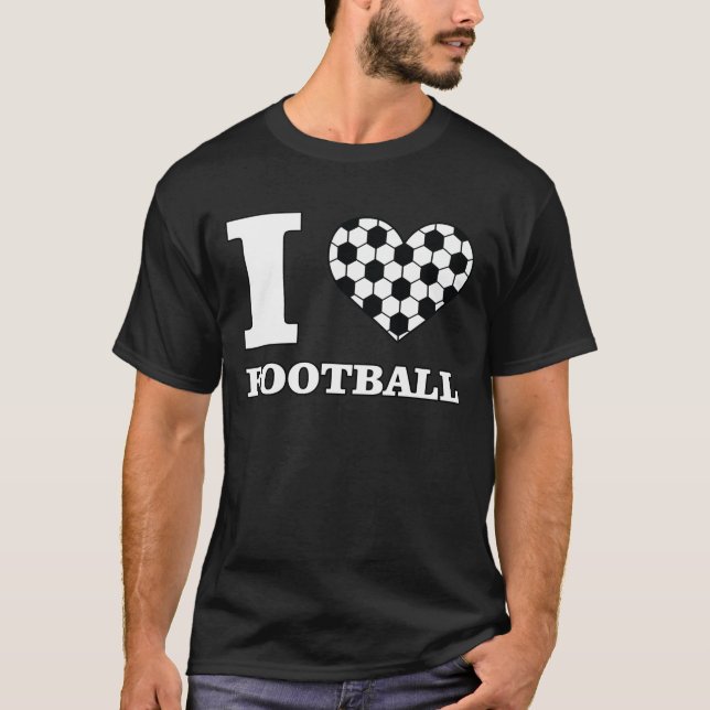 I Love Football / Soccer T-Shirt (Vorderseite)