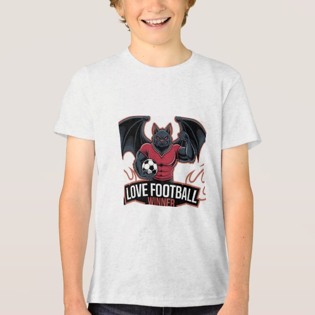 I love football  Tri-Blend shirt (Vorderseite)