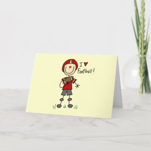 I Love Football Tshirts and Ohrts Karte