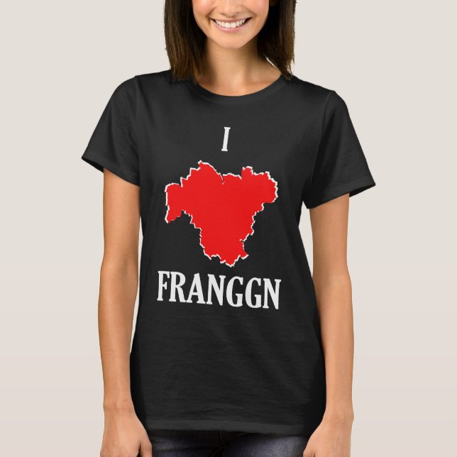 I Love Franggn Proud Franks Card  Home T-Shirt (Vorderseite)