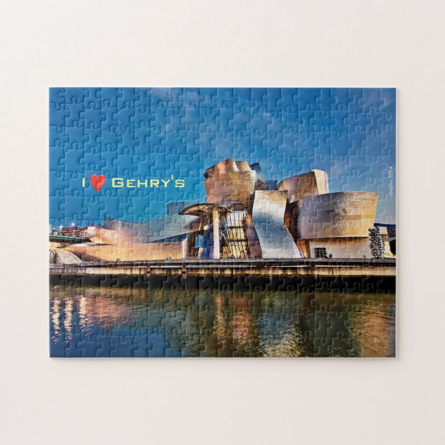 I love Frank Gerhy's Guggenheim Museum Bilbao Puzzle (Horizontal)