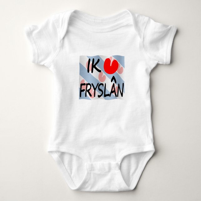 I love Friesland Baby Strampler (Vorderseite)