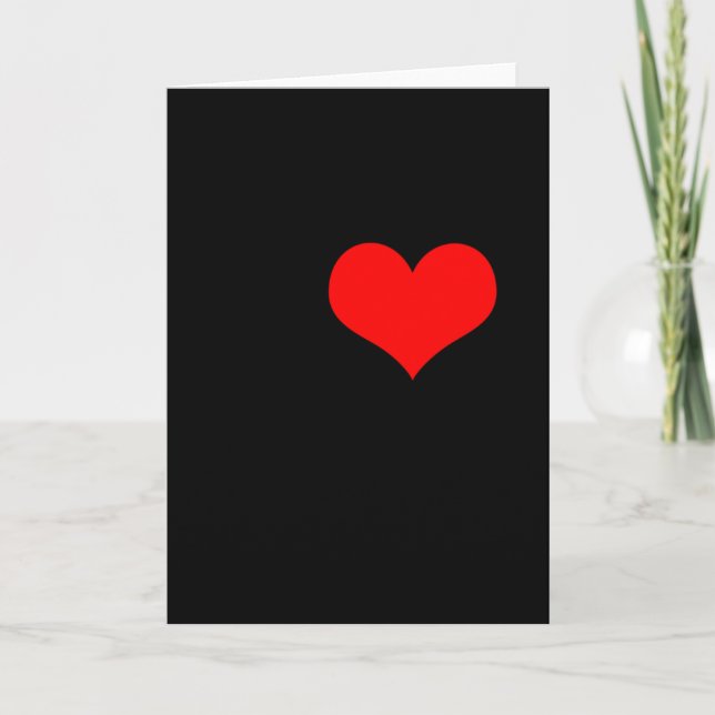 I Love Garage Doors Christmas Red Heart Funny Gift Karte (Vorderseite)