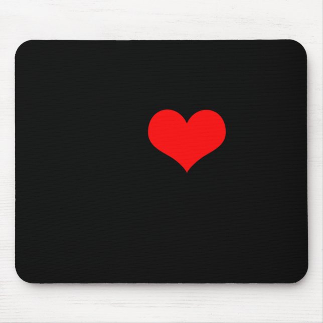 I Love Garage Doors Christmas Red Heart Funny Gift Mousepad (Vorne)