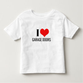 I Love Garage Doors Red Heart Funny Christmas Gift Kleinkind T-shirt