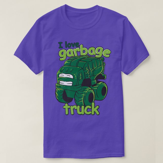 I Love Garbage Trucks Kids - Little Trash Truck Te T-Shirt (Design vorne)