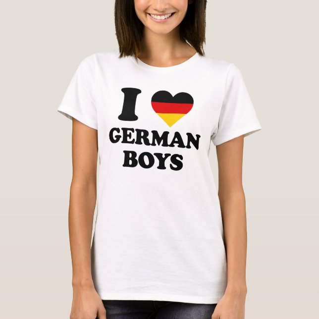 I love German Boys T-Shirt (Vorderseite)