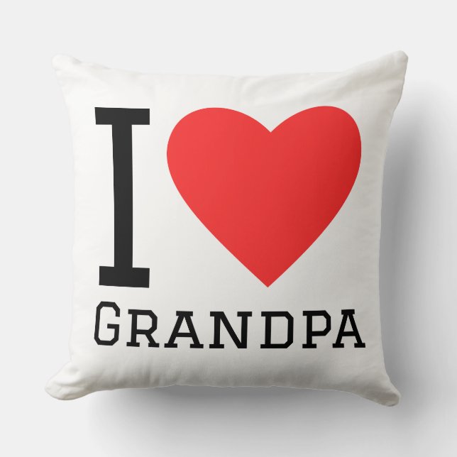 I love grandpa kissen (Vorderseite)