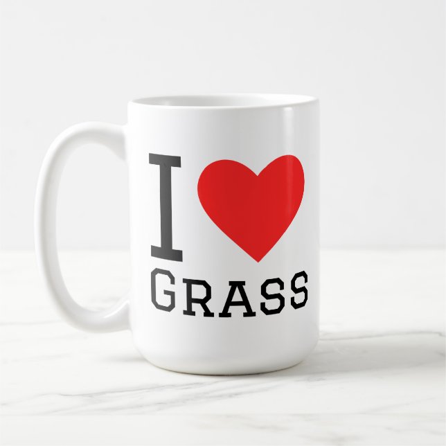 I love grass kaffeetasse (Links)