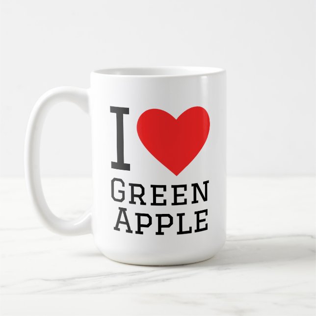 I love green apple kaffeetasse (Links)
