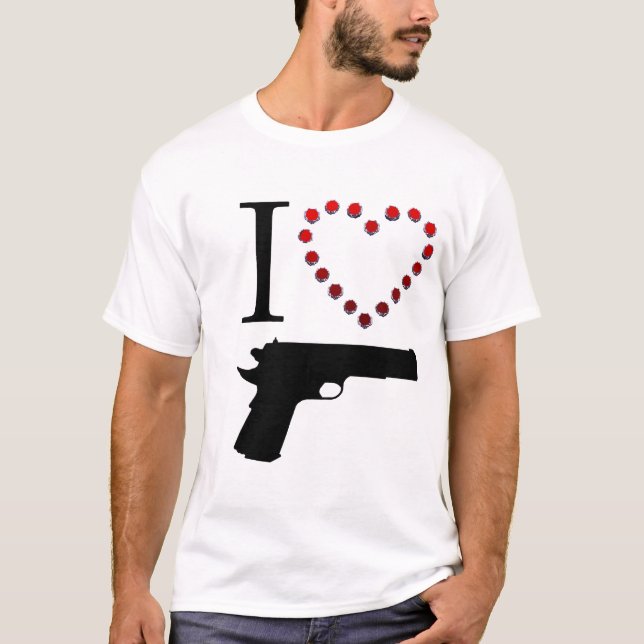 I LOVE GUN T-Shirt (Vorderseite)