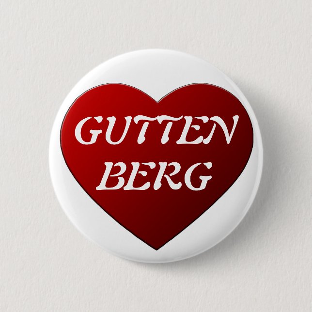 I LOVE GUTTENBERG BUTTON (Vorderseite)