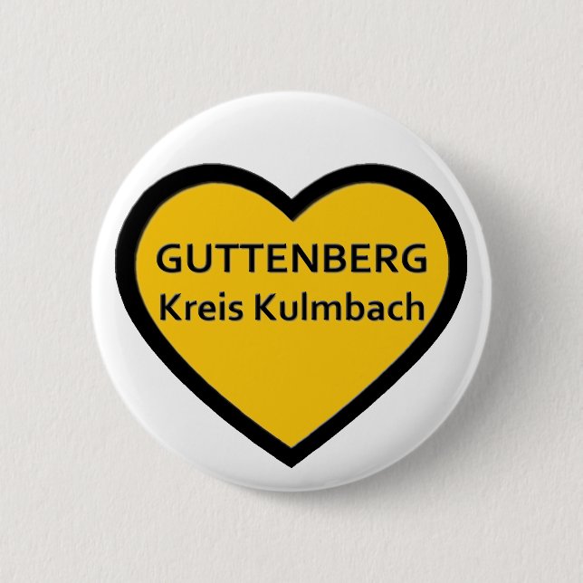 I Love Guttenberg Kreis Kulmbach Button (Vorderseite)