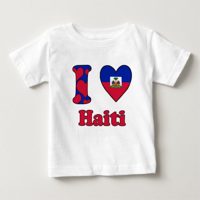 I love Haiti Baby T-shirt (Vorderseite)