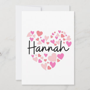 I love Hannah Dankeskarte